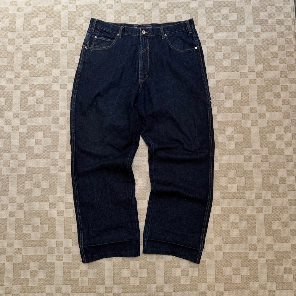 Vintage Phat Farm Carpenter‎ Jeans Mens 37x29.5 Indigo Blue Baggy Y2K DP491401